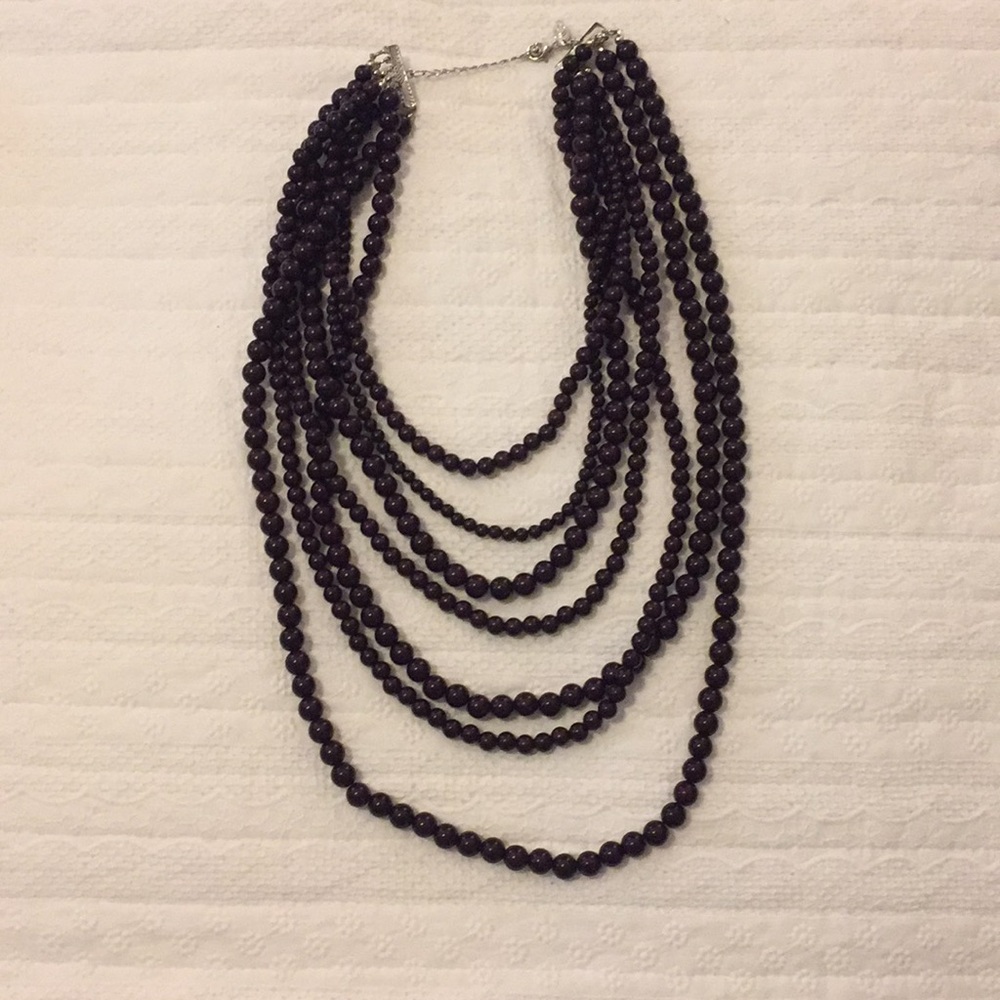 Beaded statement necklace